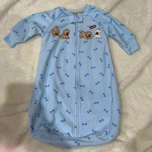 Carters blue fleece long sleeve fleece sleep bag sleep sack 0-9 months baby